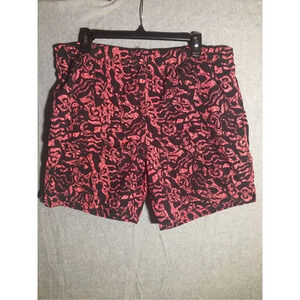 Womens Athletic Works Shorts Vintage Black Pink Design Athletic Workout Summer